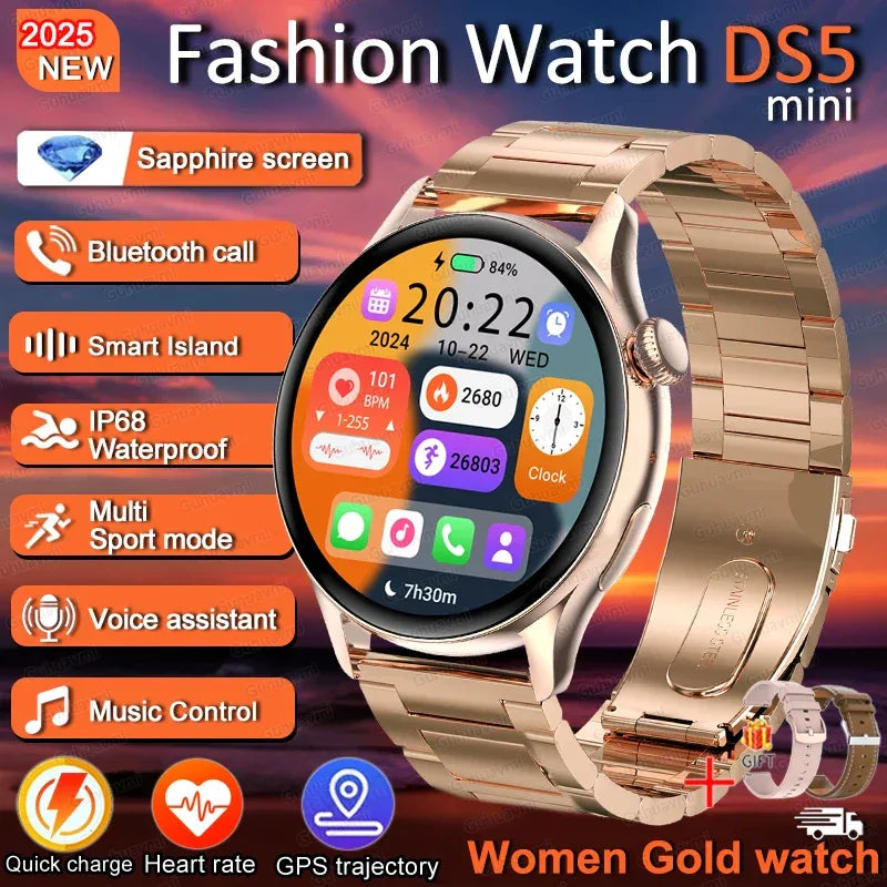2026New Fashion Smart Watch Lady Man Watch AMOLED Screen GPS Sport Heart Rate Bluetooth Call Waterproof Outdoor Smartwatch Women - Wear444
