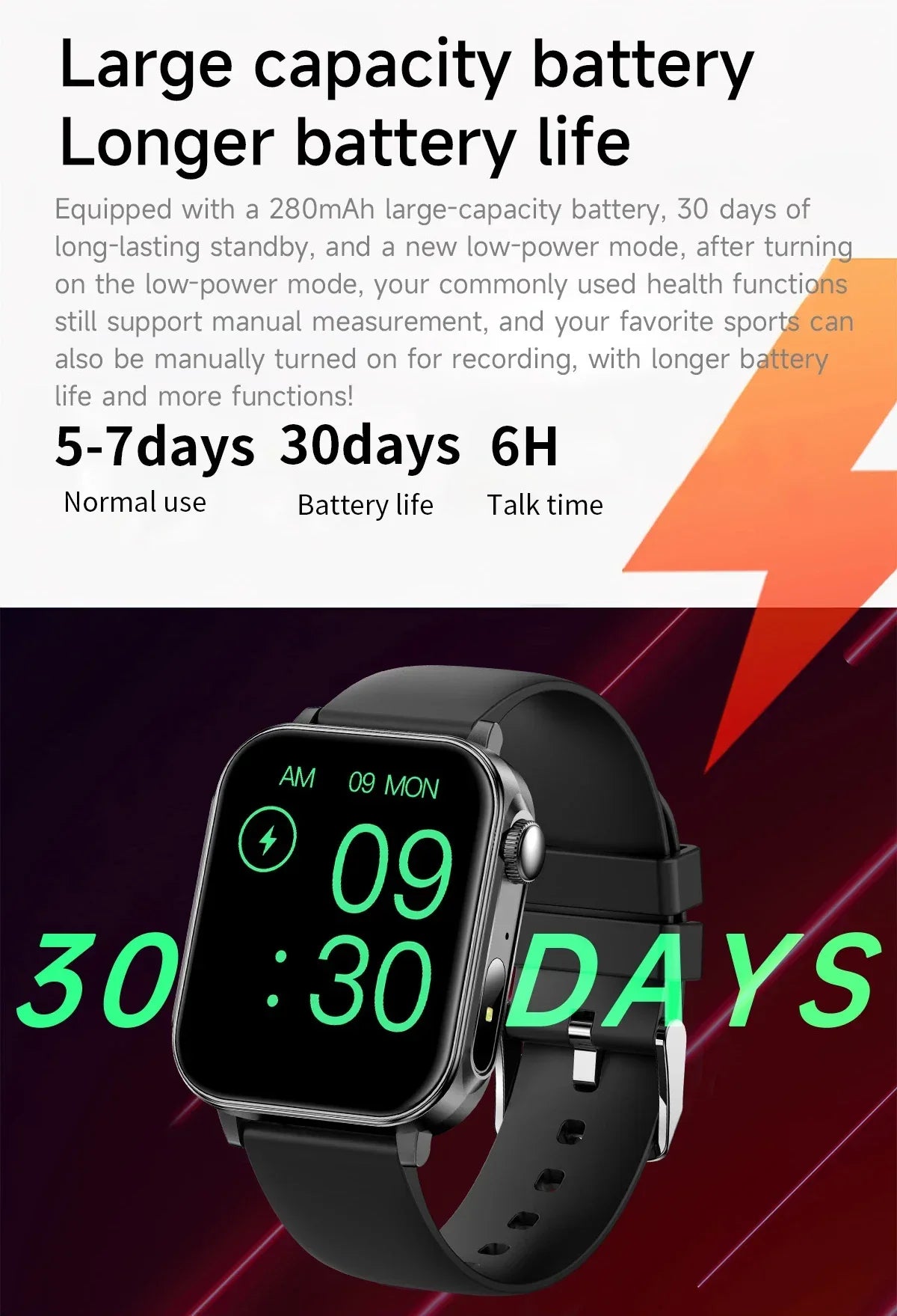 COLMI P80 Type-c Smartwatch Men Women Health Manager Bluetooth Call IP67 Waterproof Flashlight Smart Watch For Xiaomi iOS Phone - Wear444