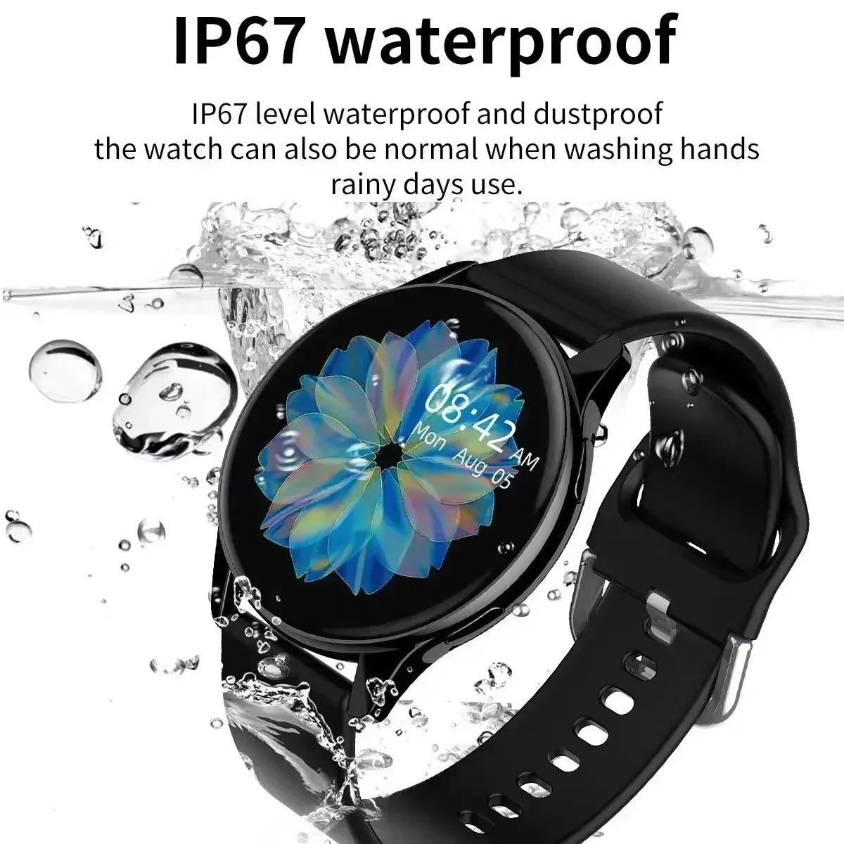 LIGE Women Smart Watch For Men Bluetooth Call Waterproof Watch Sport Fitness Health Monitoring Smartwatch Ladies For Android IOS - Wear444