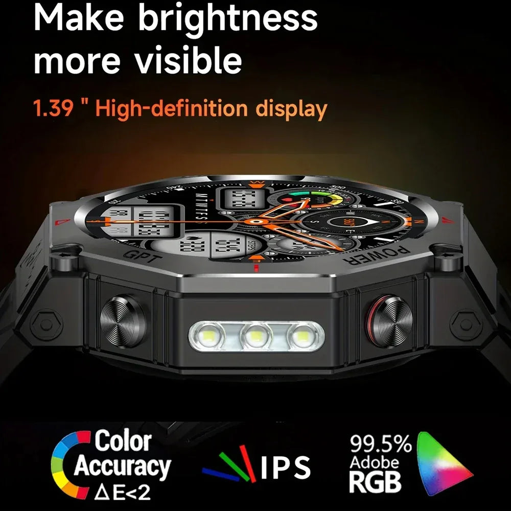 SENBONO GPS Smart Watch Men Built-in GPS Bluetooth Call AI GPT Fitness Tracker Waterproof Military Sports Smartwatch for Men - Wear444