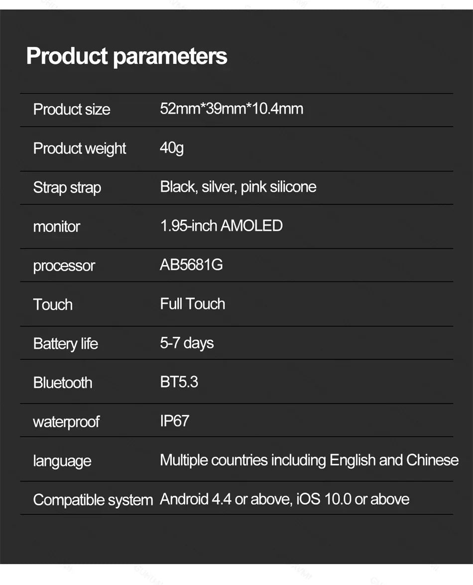 2025 NFC Smartwatch AMOLED Screen Always show Time Bluetooth Call Series 9 Clock Custom Dial Men Sport Health Women Smart Watch - Wear444