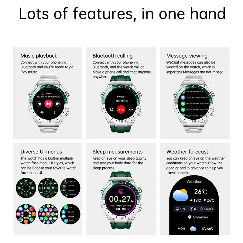 Hotsale Smartwatch Women Men Lady Gifts 1.53” HD AMOLED GPS NFC Bluetooth Phone Calls Sports Smart Watches For Man Waterproof - Wear444