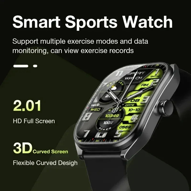 2026 Fashion Smart Watch Women 2.01” HD Screen Custom Watch Face Women’s Health Monitor Watch Bluetooth Call Sports Smartwatche - Wear444