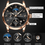 LIGE Men Watches Fashion Quartz Watch Tourbillon Clock Genuine Leather Waterproof Watch Men Military Wristwatch Man Reloj Hombre