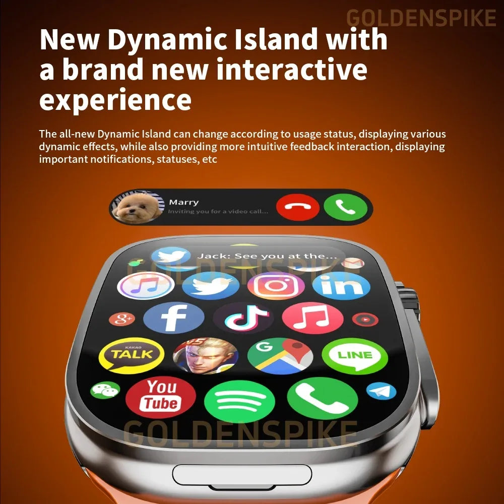 Curved Display S10 Ultra 3 Smartwatch JC02 Pro Smart Watch With 190° Rotary Camera NFC GPS WIFI Compass 2.26inch Amoled Screen - Wear444