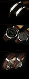 Men's Watches Top Brand Fashion Casual Men Quartz Wristwatches Leather Belt Simple Business Mens Watch Reloj Hombre Kol Saati