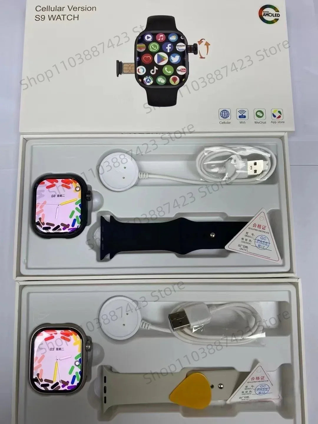 CD99 watch X 5G smartwatch 2.29inch AMOLED 5G LTE smart watch with 180 ° rotary camera GPS WiFi SIM card slot health monitoring - Wear444