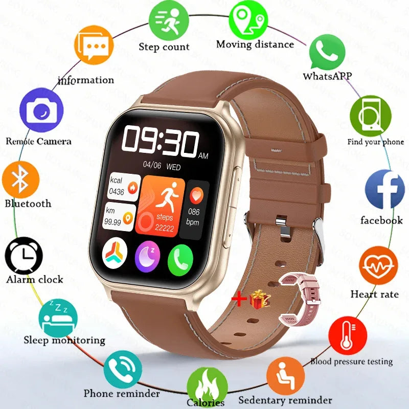 700mAh Lady fashion Smart Watch Men Women Heart Rate Blood Pressure Fitness Tracker Bluetooth Call Smartwatch Man For Android - Wear444