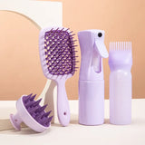 1-4pcs Hair Oil Dispenser Bottle Root Comb Applicator Dispenser For Hair Oil Reusable Scalp Massager Shampoo Brush Dye Hair Tool