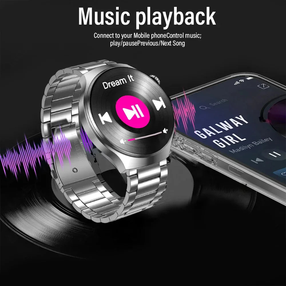 G.L Wear 2025 New Men's Smart Watch HD Display Health Tracking Bluetooth Calling Voice Assistant Sports Smartwatch - Wear444