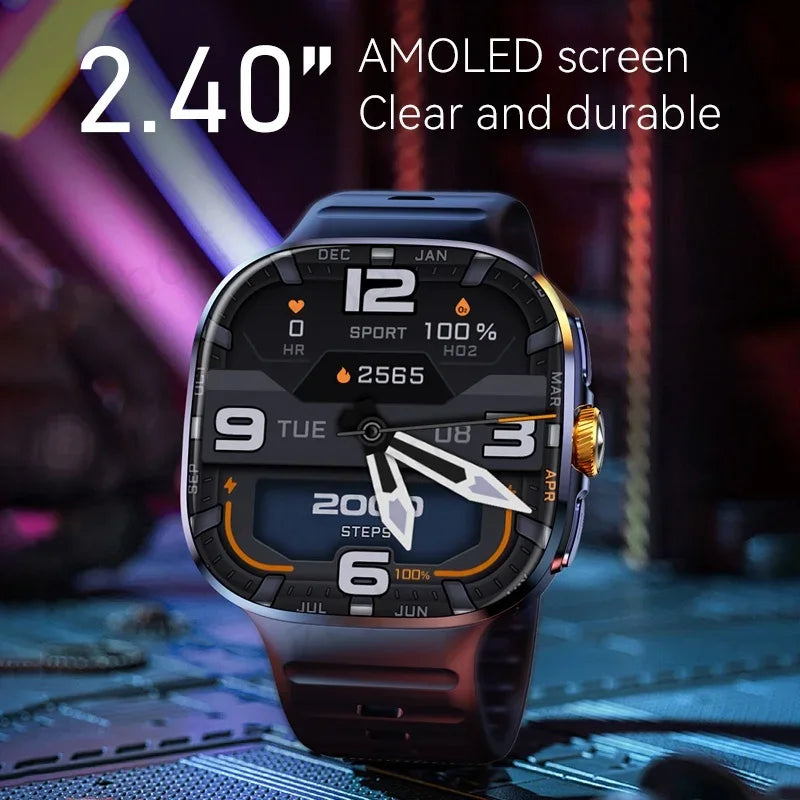 Original M99 Smartwatch 2.4 inch Amoled Screen insert 4G/5G Sim Card GPS WIFI 190° Rotating Camera Game Android 10.0 Smart Watch - Wear444