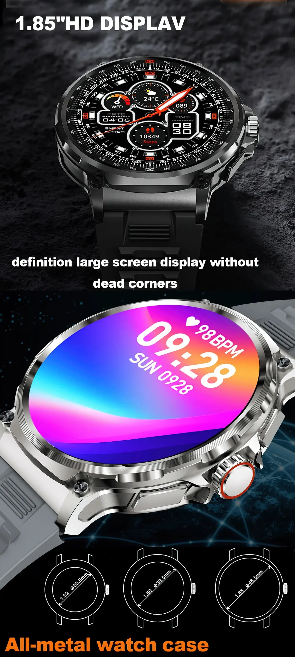 2025 New V69 1.85 Inch HD Bluetooth Call 710mAh Smart Watch Men Sports Fitness Tracker Heart Monitor Smartwatch For Android IOS - Wear444