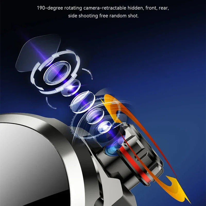 8GB+128GB RAM 5G/4G Smart Watch 1.95 inch AMOLED 2100mah Battery 900W Camera GPS WIFI Google APP Download Android 9.0 Smartwatch - Wear444