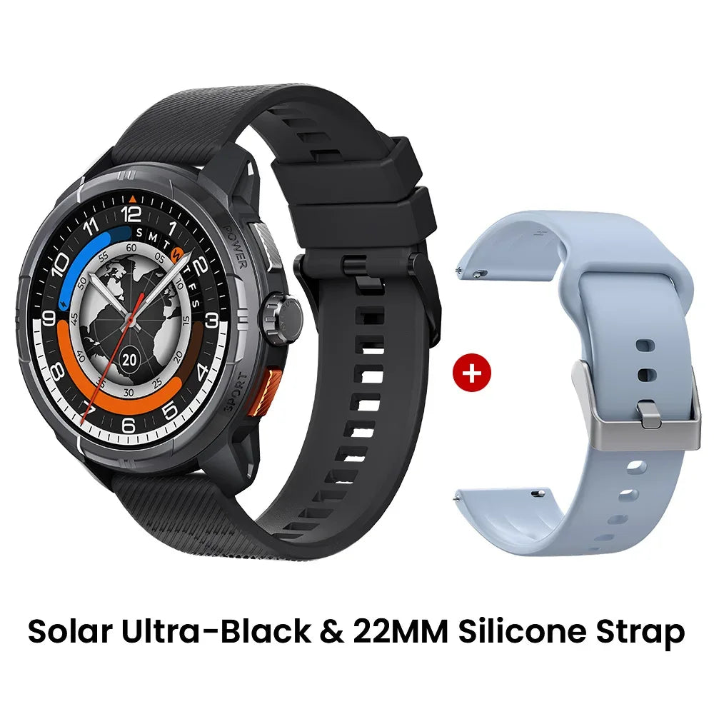 HAYLOU Solar Ultra GPS Smartwatch 1.6” AMOLED Display 5ATM Waterproof Built-in GPS Bluetooth Phone Calls Sports Smart Watch - Wear444