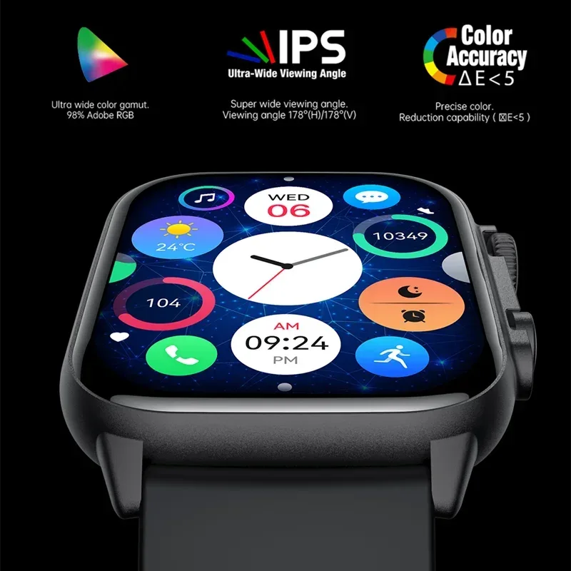 AMOLED Screen Ultra Smart Watch Always Show Time Bluetooth Call Series 8 High Refresh Rtae NFC Smartwatch Men Sport Watch Women - Wear444