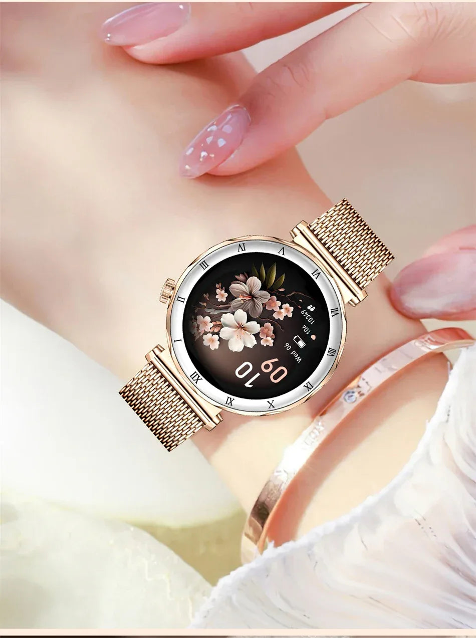2025 New Fashion Smart Watch Women AMOLED Screen Bluetooth Call Watches Custom Dials Female Health Music Sport Ladies Smartwatch - Wear444