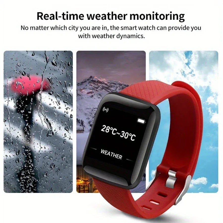 Multifunctional Smart Watch Men Women Bluetooth Connected Phone Music Player Fitness Sport Bracelet Sleep Monitor D13 Smartwatch - Wear444
