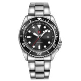 2025 new men's quartz watch fashion classic business men's watch quartz watch men's luminous calendar steel belt watch student