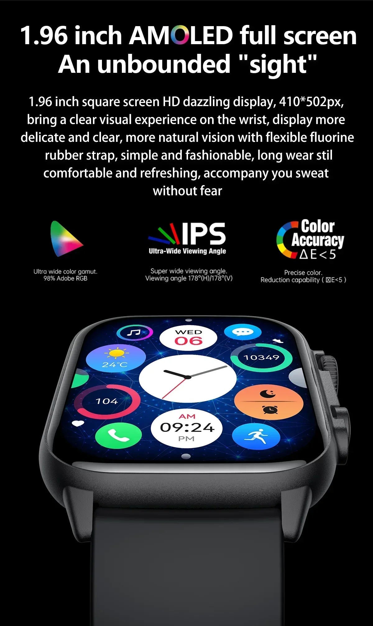 AMOLED Screen Ultra Smart Watch Always Show Time Bluetooth Call Series 8 High Refresh Rtae NFC Smartwatch Men Sport Watch Women - Wear444