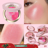 Pudaier Multi-purpose Brightening Glossy Blush Cream, suitable for daily makeup-holiday gift, easy to carry