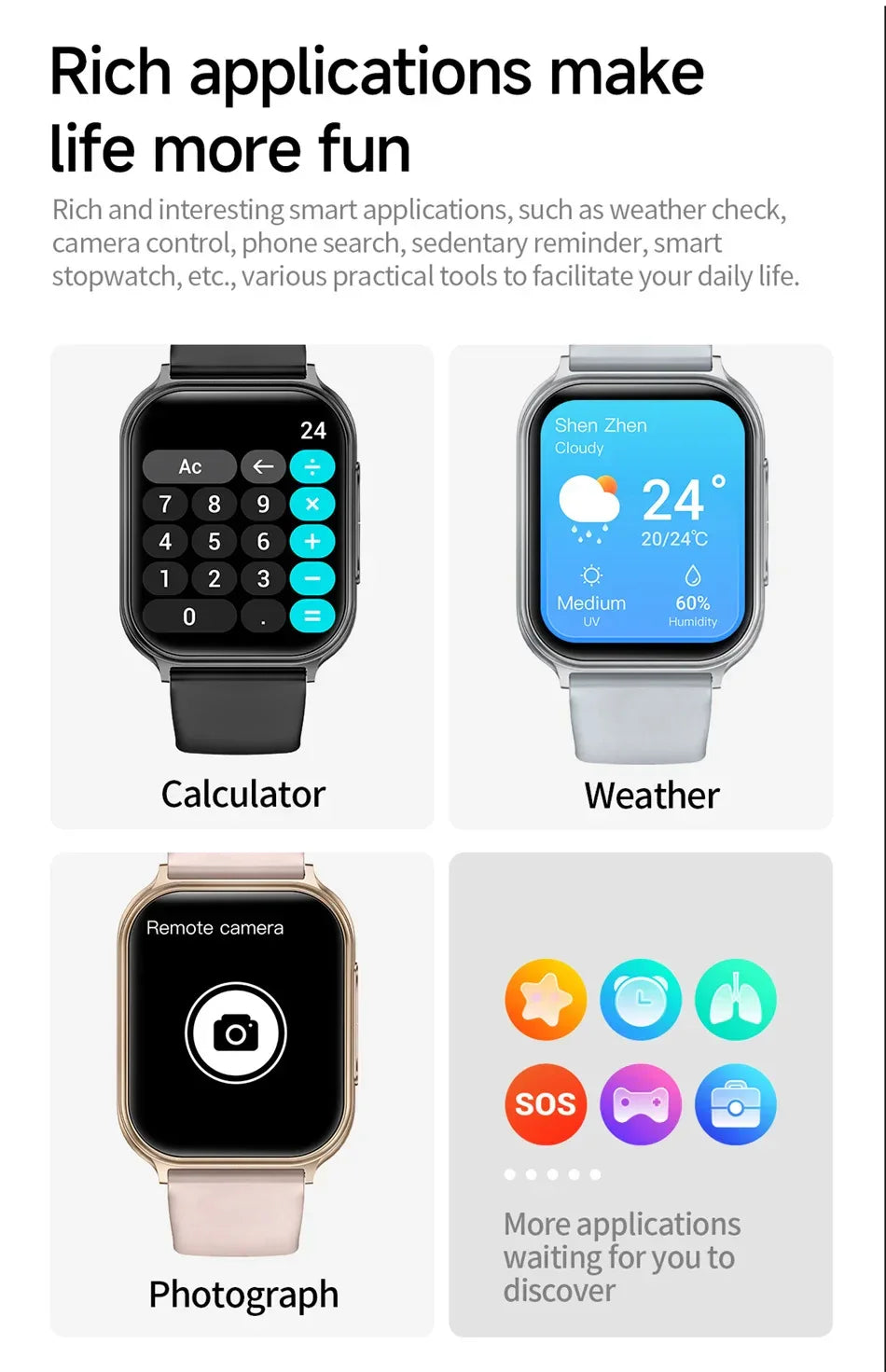 700mAh Lady fashion Smart Watch Men Women Heart Rate Blood Pressure Fitness Tracker Bluetooth Call Smartwatch Man For Android - Wear444