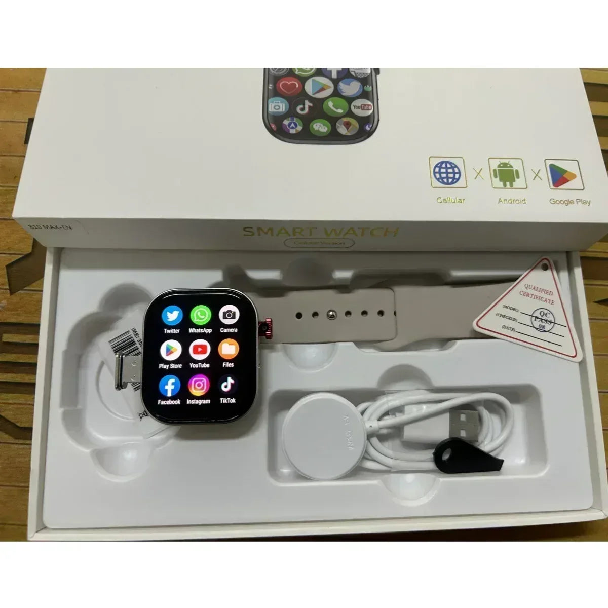 4G/5G180° rotating camera VP99 smartwatch Android smartwatch 2.29-inch wide screen SIM card slot GPS WIFI Play Store - Wear444