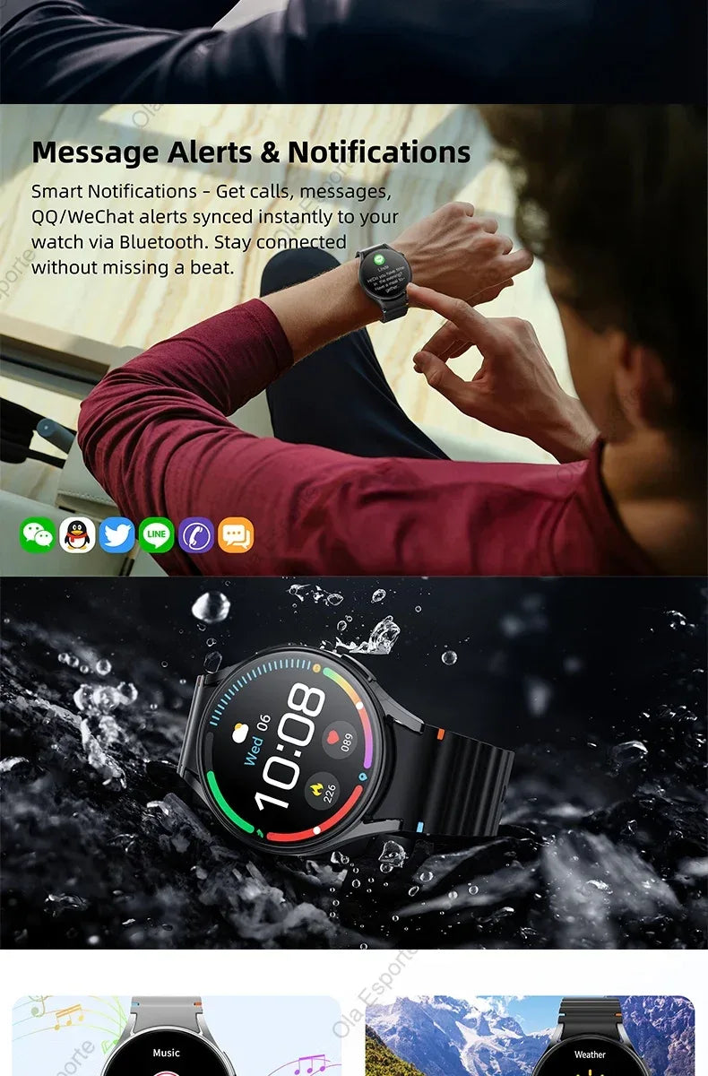 Smart Watch 6 Pro Original Premium GPS Smartwatches For Women Men Amoled Display Bluetooth Call 5ATM Waterproof Sport Wristwatch - Wear444