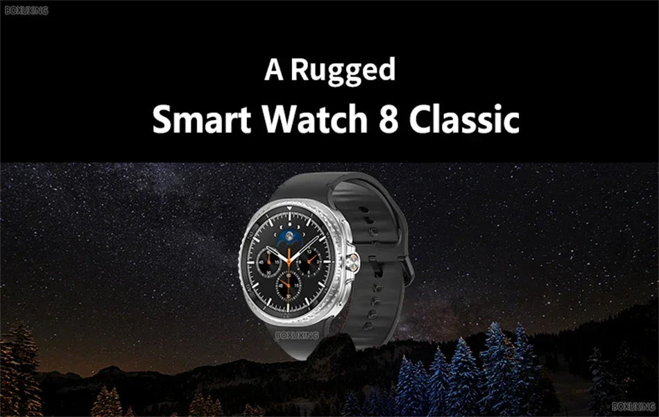 2025New Watch 8 Classic Smart Watch Men AMOLED Screen Bluetooth Call GPS Track Heart Rate IP68 Waterproof Smartwatch For Samsung - Wear444