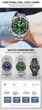 2025 new men's quartz watch fashion classic business men's watch quartz watch men's luminous calendar steel belt watch student