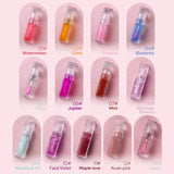 Magic Lip Oil Color Changing Lip Care Plumper Long lasting Moisturizing Cruelty Free Vegan Glitter Lipgloss Custom Logo 5pcs
