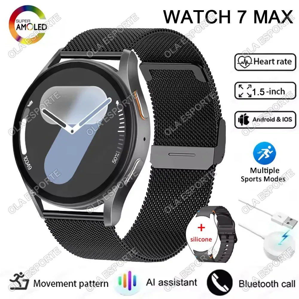 Smart Watch 6 Pro Original Premium GPS Smartwatches For Women Men Amoled Display Bluetooth Call 5ATM Waterproof Sport Wristwatch - Wear444