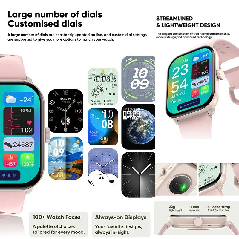 For Xiaomi Watch 5 Global Version Men Women HD AMOLED Display Heart Rate Bluetooth Call GPS Track Waterproof Sports Smart Watch - Wear444