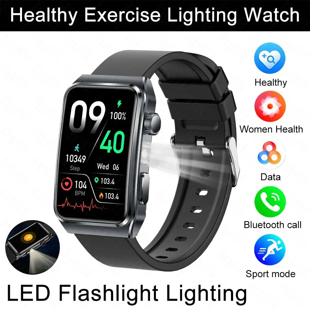 2025 New Nursing Grade ECG+PPG Pulse therapy Smartwatch Men Blood lipid Uric acid Bluetooth call Health Bracelet For Android iOS - Wear444