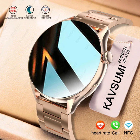 Smartwatch for Women AMOLED Screen Always Display Time NFC IP68 Waterproof Sports Call Women Smart Watch For Women Custom dial - Wear444