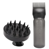 1-4pcs Hair Oil Dispenser Bottle Root Comb Applicator Dispenser For Hair Oil Reusable Scalp Massager Shampoo Brush Dye Hair Tool