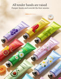 10pcs Fruit and Flower Fragrance Hand Cream Moisturizing Refreshing Nourishing Improving Roughness Hands Skin Care Products