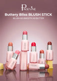 Page Vine Buttery Bliss Glow Blush Stick Bronzer Rouge 2-in-1 Natural Nude Shimmer Blusher Cream Brighten Flush Hydrated Makeup