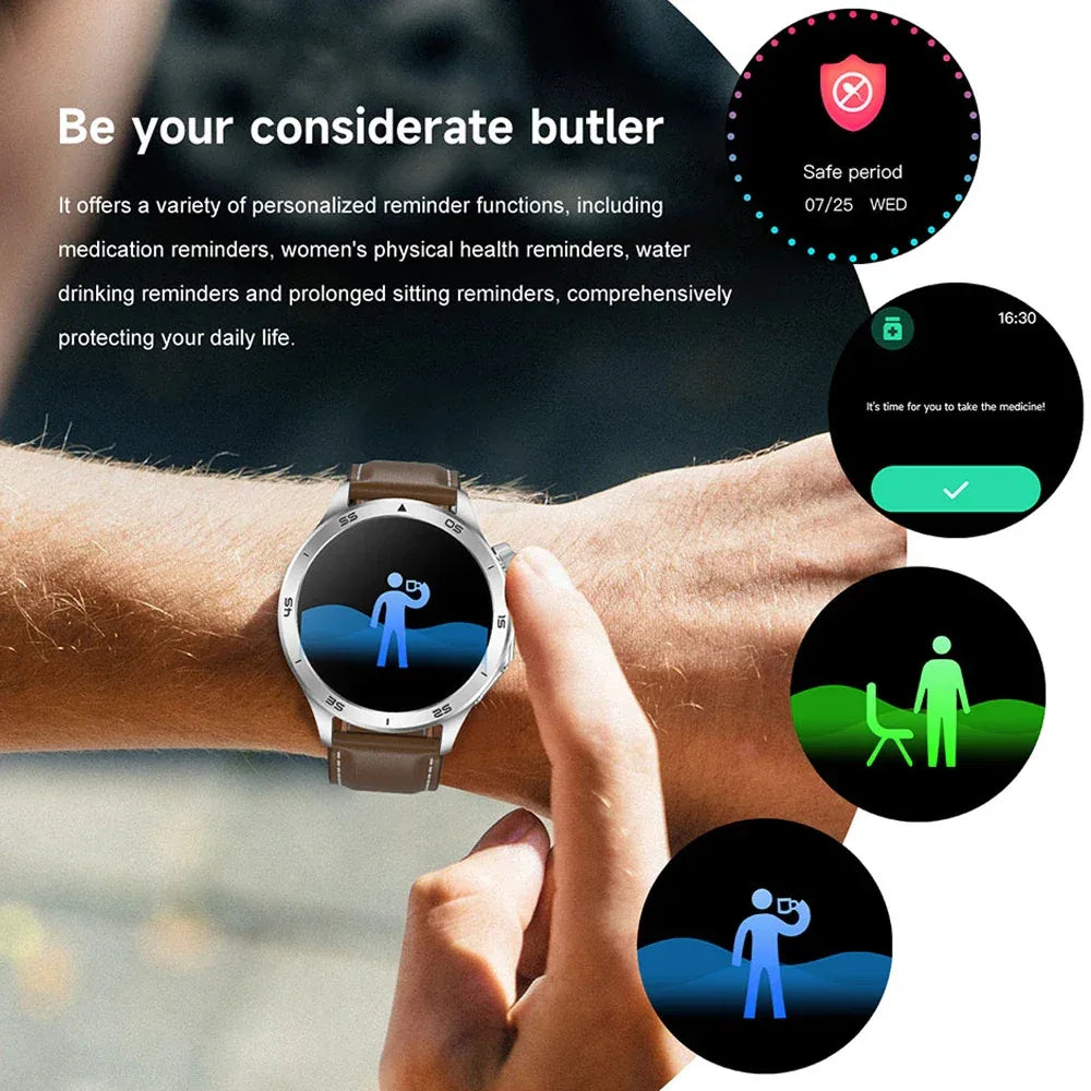 2025 New OPPO X2 Smart Watch Men's GPS Sports IP68 Waterproof Compass Heart Rate Blood Oxygen Bluetooth Call Smartwatches IOS - Wear444
