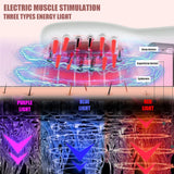Electric Hair Care Comb Micro Current Massage Comb Hair Conditioner LED Colored Light Radio Frequency Hot Compress Scalp Care