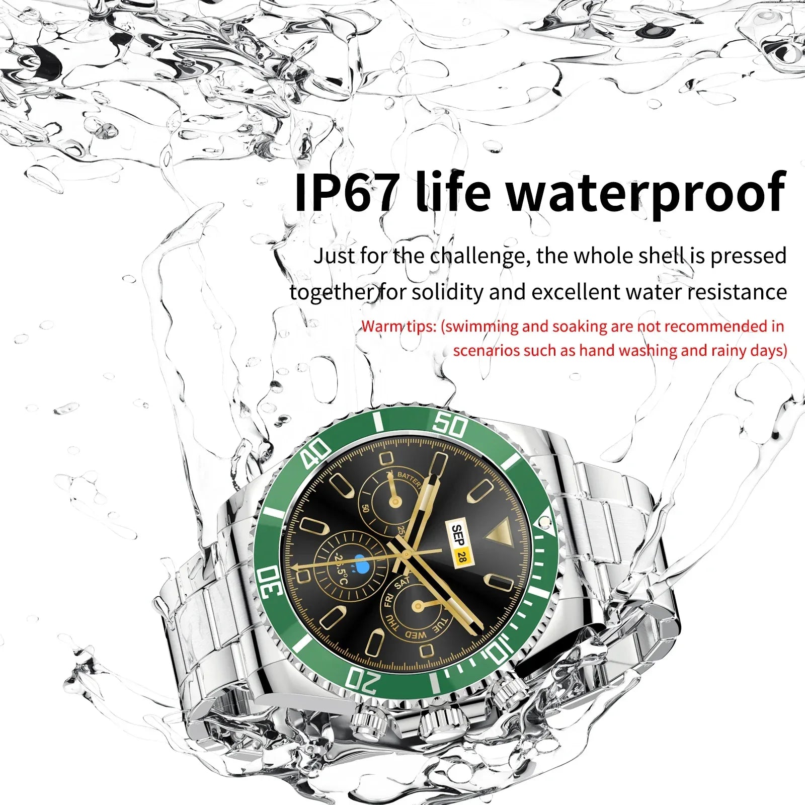 Aiweile AW12 New Style Luxury Smart Watch Dials Answer Call For Men Waterproof Sport Digital Business Watch For Gift - Wear444