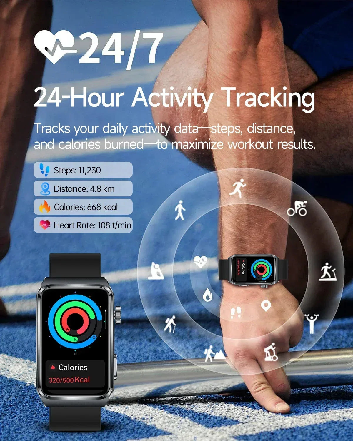 2025 New Nursing Grade ECG+PPG Pulse therapy Smartwatch Men Blood lipid Uric acid Bluetooth call Health Bracelet For Android iOS - Wear444