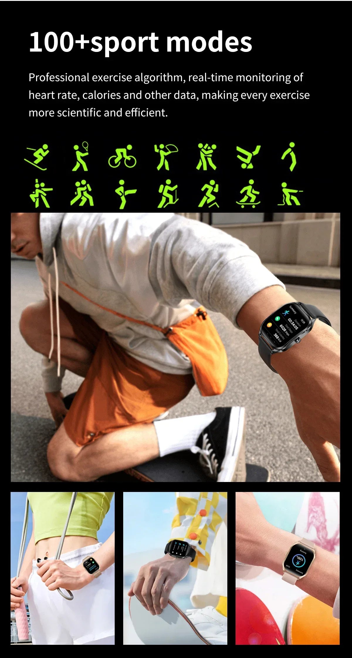 2026 Fashion Smart Watch Women 2.01” HD Screen Custom Watch Face Women’s Health Monitor Watch Bluetooth Call Sports Smartwatche - Wear444