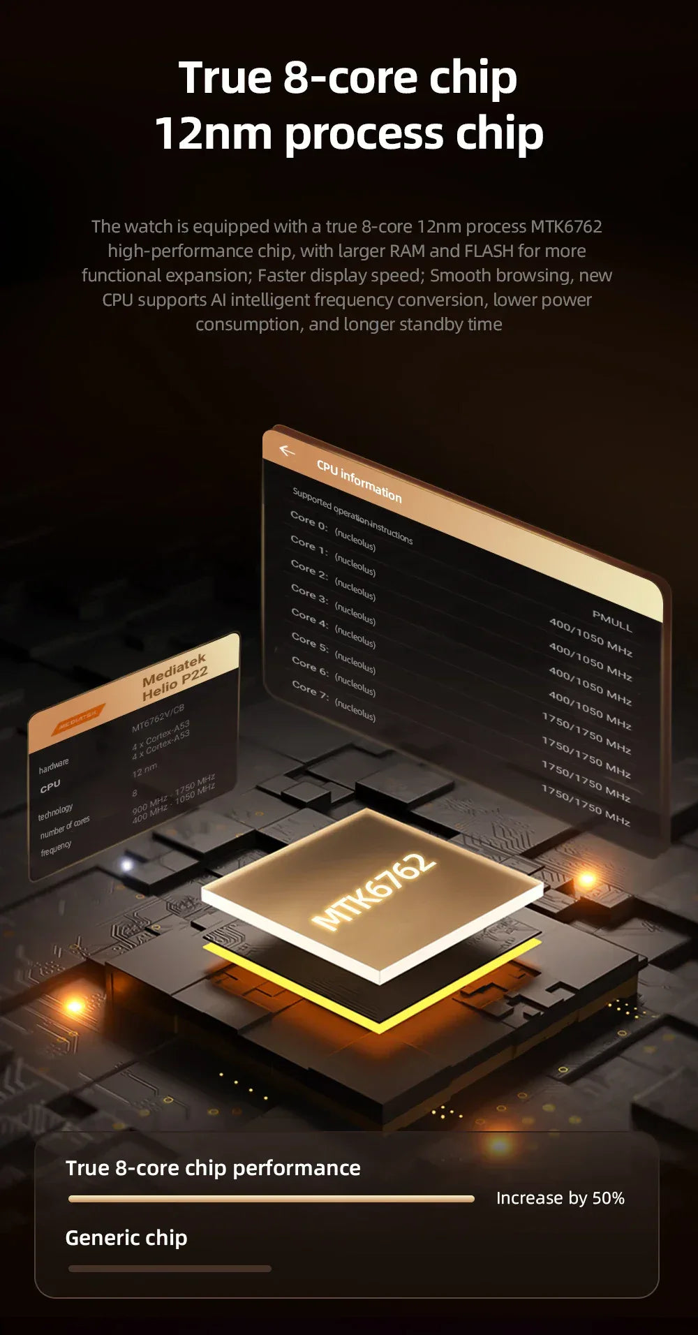 Global Android 10 Smartwatch MTK MT6762 Octa-core CPU 4G Lte Smart Watch 6GB Ram 128GB Rom API 29 Dual Camera Wifi Gps Sim Card - Wear444