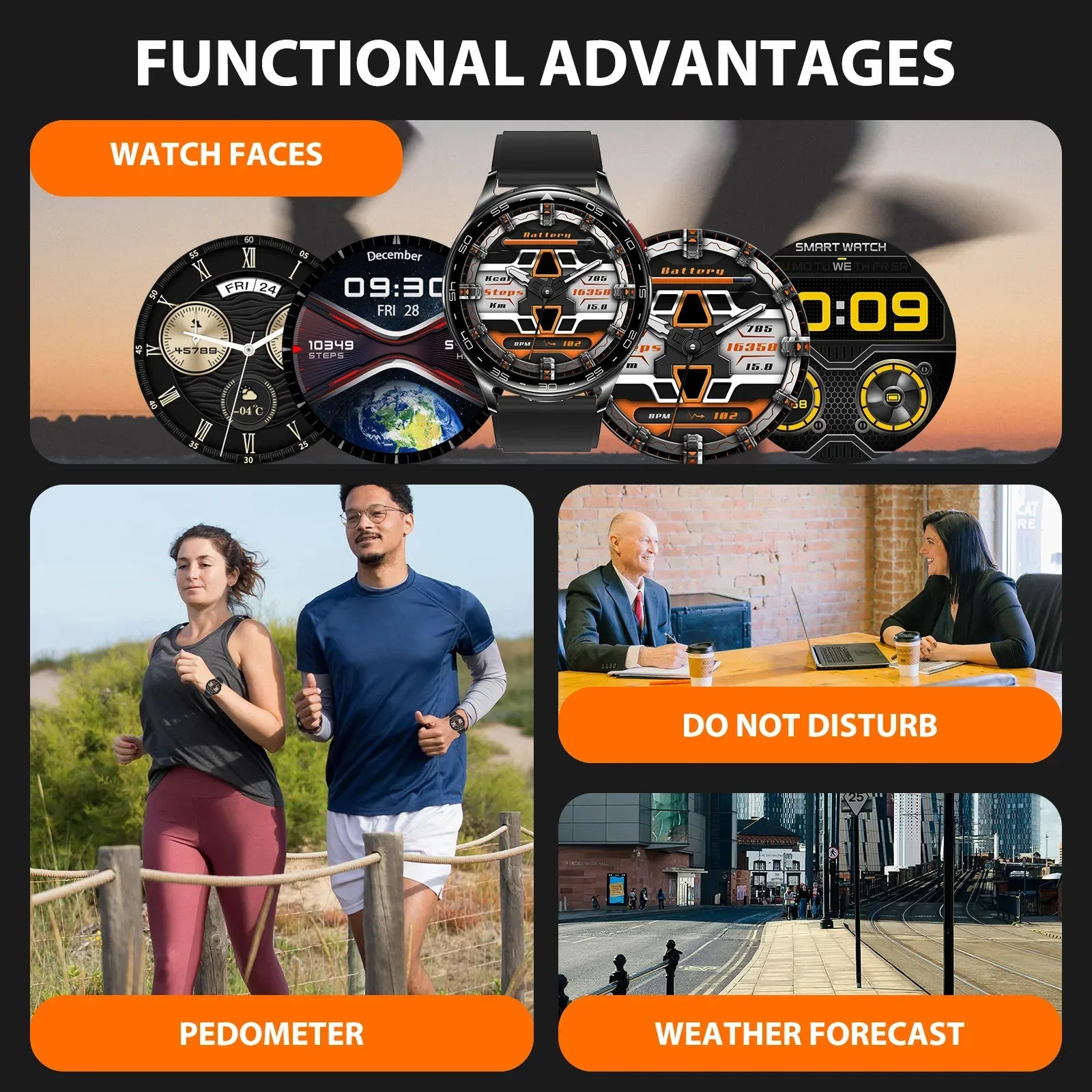 EIGIIIS Smart Watch with Earbuds1.39"HD Fitness Watch with Heart Rate Blood Oxygen Sleep Tracker 2 in1 Bluetooth for iOS Android - Wear444