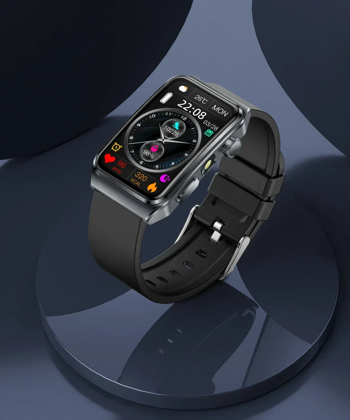 2025 New Nursing Grade ECG+PPG Pulse therapy Smartwatch Men Blood lipid Uric acid Bluetooth call Health Bracelet For Android iOS - Wear444