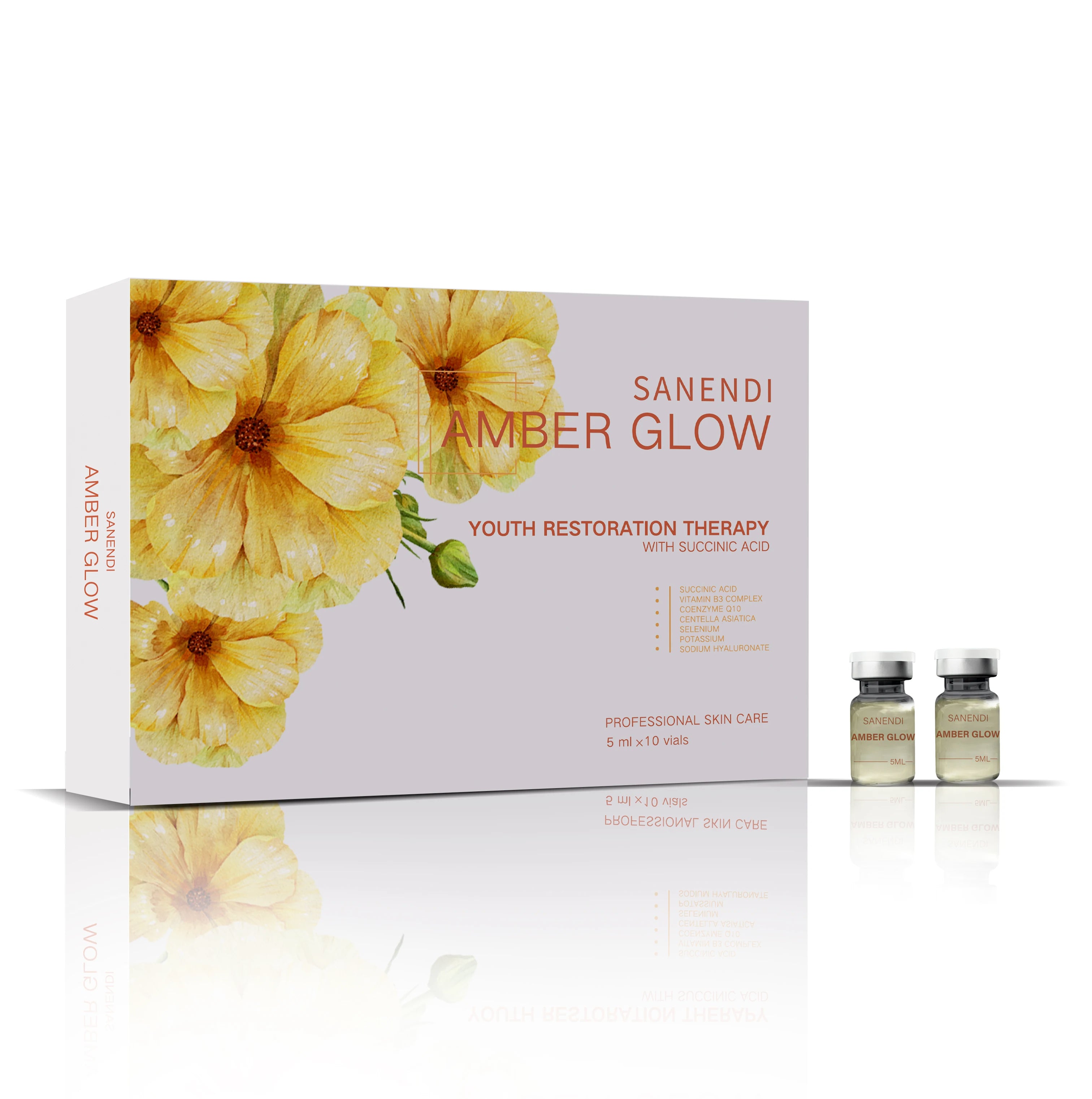Pink Glow Flower Language Series - Pink Orchid Glow Facial Problem Skin Solution Care Essence Liquid - Korean Beauty Set