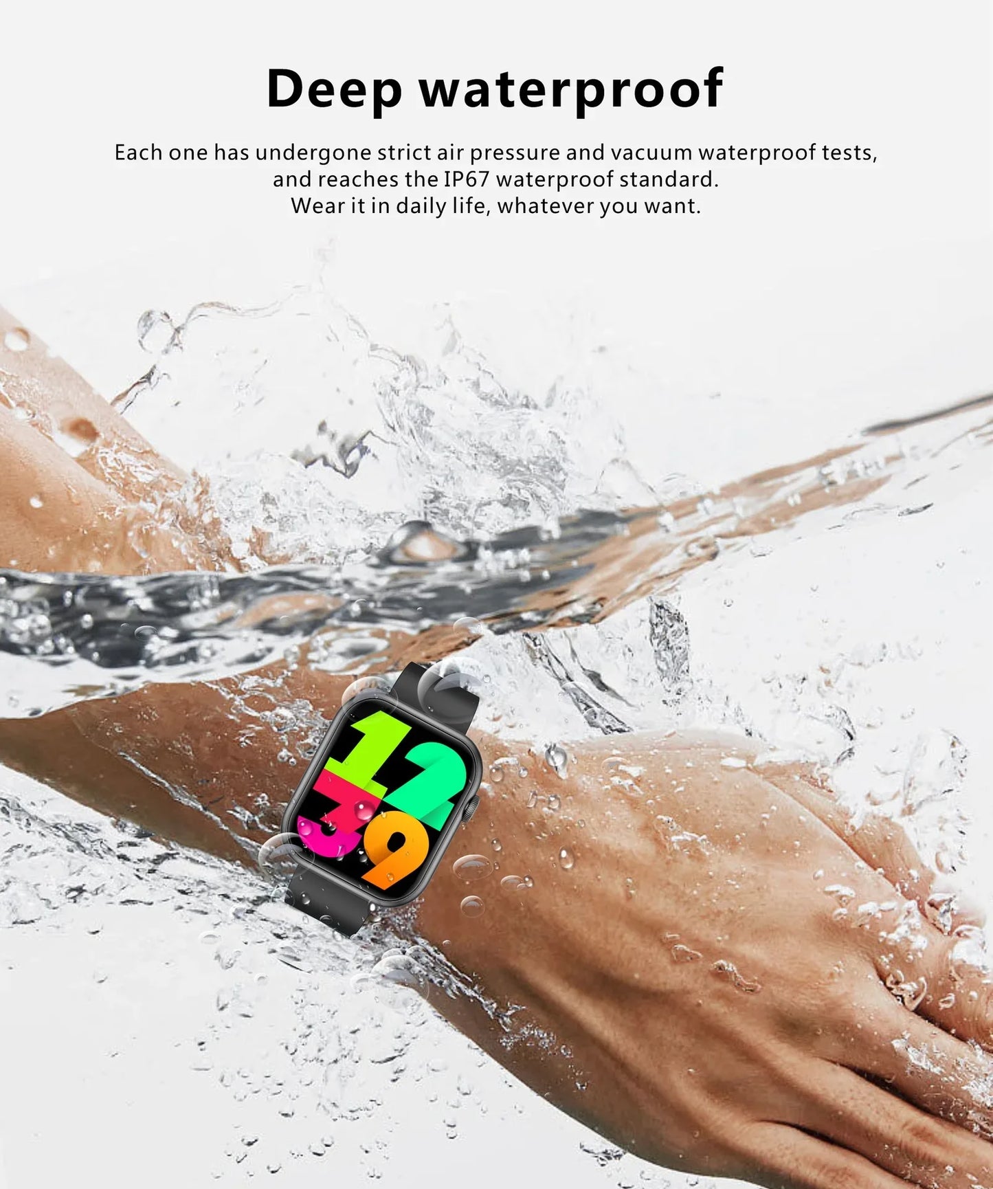 For Apple iPhone 14 Pro Max 14 Plus 13 12 Pro Max Mini 2023 Smart Watch 1.28" BT Call Sports Sleep Monitor Heart Rate for Men - Wear444