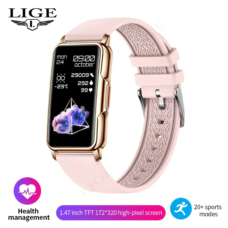 For Android IOS Smart Bracelet Women Smartwatch Men Heart Rate Blood Oxygen Waterproof Sport Smart Band Watch For Ladies +Gift - Wear444