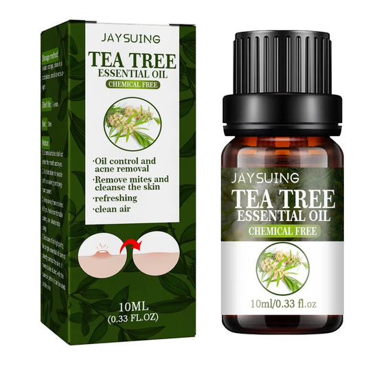 10ml Tea Tree Essential Oil Compound Plant Hydrating Oil-control Remove Pore Anti-acne Moisturizing Brighten Face Skin Care