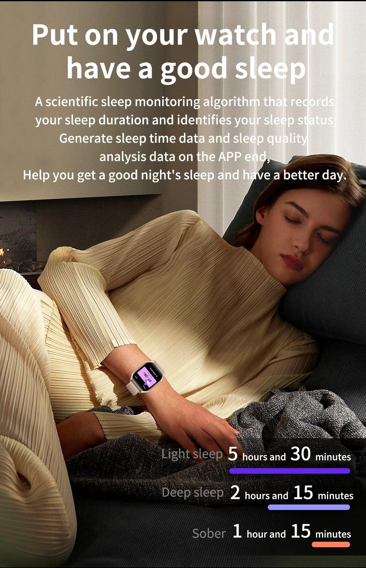 2026 Fashion Smart Watch Women 2.01” HD Screen Custom Watch Face Women’s Health Monitor Watch Bluetooth Call Sports Smartwatche - Wear444